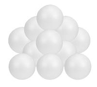 YARNOW 12 Pièces Sphères en Mousse Artisanales Blanches 10 Cm, Boules Solides pour Loisirs Créatifs, Décoration Maison et Projets Scolaires, Kit DIY pour Fêtes et Activités Manuelles