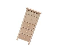 YARNOW 12 pour Maison de Poupée, Petit Coffre Décoratif, Modèle Réduit Créatif pour Décoration de Chambre et Dressing, Meuble Bois Réaliste pour Collection