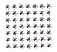 YARNOW 120 pièces Fausses Mouches Réalistes Plastique Jouets Dinsectes Miniatures pour Décoration de Fête Halloween et Poisson Accessoires de Farce Réutilisables et Faciles à Nettoyer
