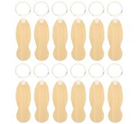 YARNOW 12pcs Porte-clés Jeton de Trolley en Bambou Solide, Ouvre-caddie Élégant et Classique pour Utilisation Quotidienne et Petit Présent