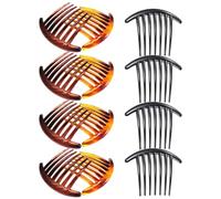 YARNOW 12pièces Dents Peignes Latéraux pour Chignons Peignes à Emboîter Accessoires de Coiffure Femmes Décoratifs pour Cheveux Fixation et Style Créatif