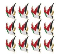 YARNOW 12pièces Drapeaux Palestiniens Métal Émaillé Broches Symbole De Paix Pour Veste Écharpe Ou Sac à Dos Lot De Insignes Drapeau National