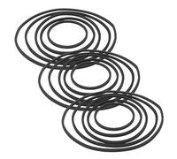 YARNOW 15 Pièces Anneau D'alimentation Flottant pour Aquarium en Eva Noir, Assure une Ventilation Installation Facile pour Plantes Aquatiques et Poissons Betta Paysages Sous-marins
