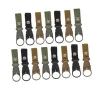 YARNOW 15 Pièces Clips Porte-Bouteille avec Mousquetons Résistants Sangles Nylon Multipurpose pour Randonnée Escalade Cyclisme et Activités Extérieures Design Compact et Détachable