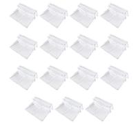 YARNOW 15 Pièces Support de Couvercle D'aquarium en Acrylique, Clips pour Couvercle en Verre D'aquarium, Support Rack Transparent, pour Verre 7 à 8mm, Aquarium et Fish Tank, pour Petits