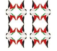 YARNOW 16 Pièces Broches Symbole de Paix Alliage de Zinc Design Drapeau Palestinien Accessoires pour Vêtements et Événements