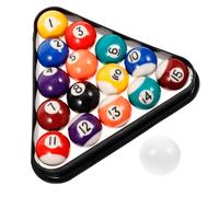 YARNOW 17pièces Mini Boules De Billard pour Garçon Fille avec Triangle Miniature De Billard pour Entraînement Et Pratique