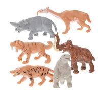YARNOW 1ensemble Modèle De Simulation Animaux Préhistoriques Jouet Éducatif pour Garçon Fille avec Décorations De Préhistoire Ensemble De Figurines pour Apprentissage Ludique