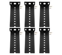 YARNOW 1ensemble Support de Glissières de Tiroir Latéral pour Clavier Rail Arrière Robuste avec Connecteur Extension Réglage Étendu pour Accessoires Informatiques Noir