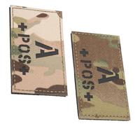 YARNOW 2 Écussons Patch de Positif Camouflage Réfléchissant Auto-Agrippant pour Identification Militaire Uniformes et Équipements Tactiques en Situation d'urgence