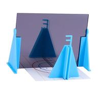 YARNOW 2 Ensembles Équipements Enseignement Physique pour Expériences Scientifiques Matériel de Miroir Plat pour Étudiants avec Accessoires