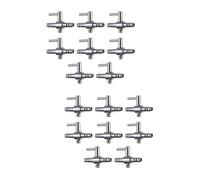 YARNOW 2 Ensembles Filtres De Pompe À Gaz Récupérateur d'air Argenté pour Aquarium en Acier Inoxydable 8 pièces * 2