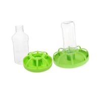 YARNOW 2 Ensembles Mangeoire Poulet Et Caille Capacité Importante Antiparasite Distributeur Nourriture Poules Et Petits Volailles Poulailler Robuste Anti-gaspillage