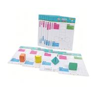 YARNOW 2 Ensembles Solides Géométriques pour L'enseignement du Volume Modèles 3d en Papier Lot de Légers et Portables pour Exercices de Classe Élèves et Enseignants