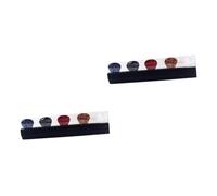 YARNOW 2 Ensembles Support De Médiator Noir avec Médiators De Couleur Aléatoire Clip De Guitare Pratique pour Musiciens Et Performances Scéniques Couleur 5 Pièces * 2