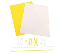 YARNOW 2 Feuilles Papier de marquage décalcomanie de la Route de la Circulation Miniatures Former Jouer Signes Bande de Route pour Enfants Ruban Autocollants de Route PVC