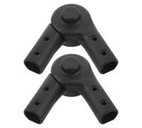 YARNOW 2 Jeux d'Accessoires de Rechange pour Poussettes Bébé Connecteur de Poignée Pliante et Joint de Pliage Flexible, Plastique Résistant, Articulation à Stable, en Parc