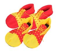 YARNOW 2 Paires Chaussures de Clown Colorées pour Fête Halloween Déguisement Costume Léger Adulte