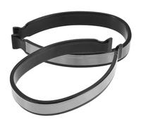 YARNOW 2 Paires de Clips de Pantalon de Cyclisme Réfléchissants Gris Élargis Pinces Légères en Tissu Haute Visibilité Bandes de Sécurité pour Chevilles Accessoires Vélo pour Randonnée