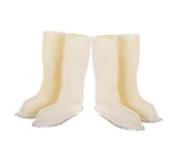 YARNOW 2 paires Doublures Chaussures Imperméables Hiver Doublures Intérieures Chaudes et Confortables pour Pluie Marche Protection Thermique Doux et Résistant Accessoires de Remplacement