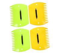 YARNOW 2 Paires Râteaux à Main pour Jardinage Lot Râteaux à Plastique pour Ramassage de Outils Ergonomiques pour Collecte de Débris de Jardin Jaune et Vert Brillant