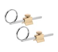 YARNOW 2 Pièces Anneau de Performance pour Trompette et Cornet en Métal Argenté, Design Ergonomique Léger pour Réduire la Fatigue Main Lors des Concerts et Répétitions