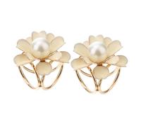 YARNOW 2 pièces Anneaux Écharpe Camélia Élégants Pinces Châle Féminines Brillantes Accessoires Vêtements pour Femme Décorations Mode pour Écharpes et Étoles