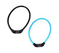 YARNOW 2 Pièces Antivol à Code pour Vélo, Antivol de Vélo, Chaîne en PVC, Verrouillage à Combinaison 4 Chiffres, Portable, Anti-effraction pour VTT Couleur Aléatoire