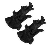 YARNOW 2 Pièces Arbre Lumineux Halloween Noir Décoration Effrayante Dambiance avec Éclairage Unique pour Fête et Décor Automnal