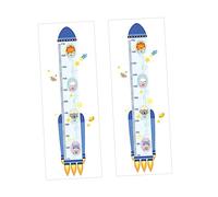 YARNOW 2 Pièces Autocollants Muraux Mesure de Hauteur pour Garçon Fille Autocollants Animaux Cartoons Amusants pour Décoration Murale et Éducation des Garçon Fille