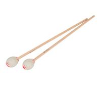 YARNOW 2 Pièces Baguette de Tambour en Érable Blanche Légère et Résistante, Maillet de Marimba pour Usage Professionnel et Amateur Son Complet et Solide