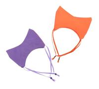 YARNOW 2 Pièces Bonnet de Imperméable pour Animaux de Compagnie, Couvre-Oreilles Ajustable en Tissu Oxford, Protection Auditive pour Bain et Toilettage Chien et Chat