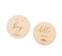 YARNOW 2 Pièces Cartes de Lot de Accessoires pour de Né Outils à Réseaux Sociaux pour Nouveaux Parents