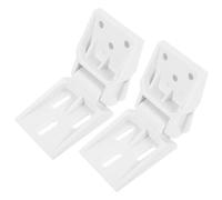 YARNOW 2 Pièces Charnière de Congélateur, Charnière de Réfrigérateur en Plastique Blanc, Accessoire de Réfrigérateur, 3 Trous, Robuste, pour Congélateur Commercial et Vitrine Réfrigérée