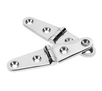 YARNOW 2 Pièces Charnière de Trappe de Bateau, Charnière INOX en Acier Inoxydable, 4 Trous, Argenté, pour Bateau et Fenêtres, Fonctionnement Fluide et Silencieux, Stabilité Élevée, Usage