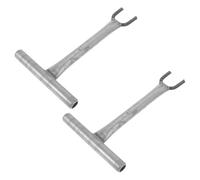 YARNOW 2 Pièces Clé à Robinet pour Tuyau D’eau, Manche Long 27cm | Fer Argenté, Prise Confortable Antidérapante, pour Entretien Domestique et Gestion de Valve Enterrée