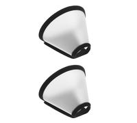 YARNOW 2 Pièces Collier de Protection Post-opératoire pour Petits Animaux en Plastique, Collier Anti-Licking et Anti-Morsure pour Cochons d'Inde, Usage Quotidien et Après Chirurgie