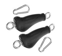 YARNOW 2 Pièces Ergonomic Pull Up Handles Heavy Duty for Resistance Bands and Cable Machines Compact Space Saving Design for Home Gym Workout