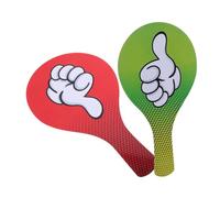 YARNOW 2 Pièces Fonctionne de Votre Main Signes pagayer Petit Bas Juger souper pagaie de Vote de Jeu Bureau de Vote en Classe pagaie Scolaire Palette d'affichage des Mains en Classe PVC
