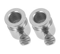 YARNOW 2 Pièces Fourchette à Griller en Fer Chromé pour Rôtissoire, Accessoire de Tourne-Broche pour Barbecue à Gaz, Argenté, Résistance aux Hautes Températures, Stabilité des Aliments,