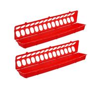 YARNOW 2 pièces Mangeoire pour Pigeons Anti-éclaboussures Bac Alimentaire pour Cage Oiseaux Facile à Nettoyer Accessoire Essentiel pour Alimentation des Pigeons