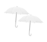 YARNOW 2 Pièces Miniature Parapluie pour Maison de Poupée Accessoires de Décoration Chic et Réaliste pour Créer des Scènes et Photographier