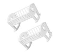 YARNOW 2 Pièces Modèle De Berceau Meuble Couffin Bébé Lit Bébé Literie De Maison De Poupée Lit Lit De Bébé Lits De Poupée Berceau De Poupée Lit De Poupée Abdos Blanche