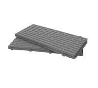 YARNOW 2 Pièces Panneaux Latéraux Universels en Plastique pour Jardinière Rectangulaire, Compatibles Pots à Fleurs, Montage Facile pour Balcon et Potager Familial