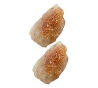 YARNOW 2 pièces Pierres Soleil Brutes Naturelles Cristaux Méditation Chakra Colorés Formes Irrégulières Protection Puissante pour Yoga et Équilibre Énergétique