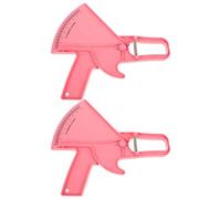 YARNOW 2 Pièces Pince à Graisse Corporelle en Plastique Rose Prise Ergonomique pour Mesurer L'épaisseur Peau, Fitness et Suivre les Progrès