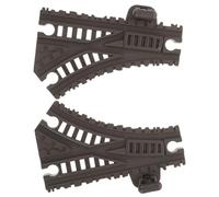 YARNOW 2 Pièces Piste Ponts De Pont pour Tout-Petit N Chemin De Chemin De Fer du Modèle n à L'échelle Ensemble De Jeu De Train à Chenilles Plarail Black Plastique