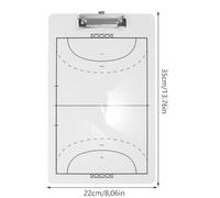 YARNOW 2 pièces Planche de Coaching Double Face PVC pour Handball Kit Portable Tableau Effaçable à Sec Léger pour Entraînement et Compétition