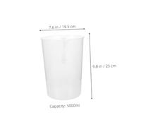YARNOW 2 Pièces Plastic Measuring Cups With Double Sided Graduations Heat Resistant Kitchen And Lab Measuring Jugs For Camping Travel And Scientific Use