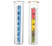YARNOW 2 Pièces Pluviomètre Verre avec Échelle Précise et Surface Anti-Rayures Mesure de Pluie Extérieure pour Jardin et Pelouse Installation Facile